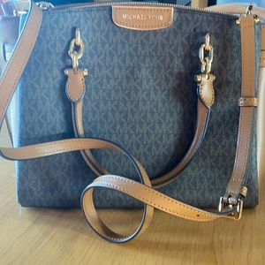 Michael Kors Black and Brown leather purse